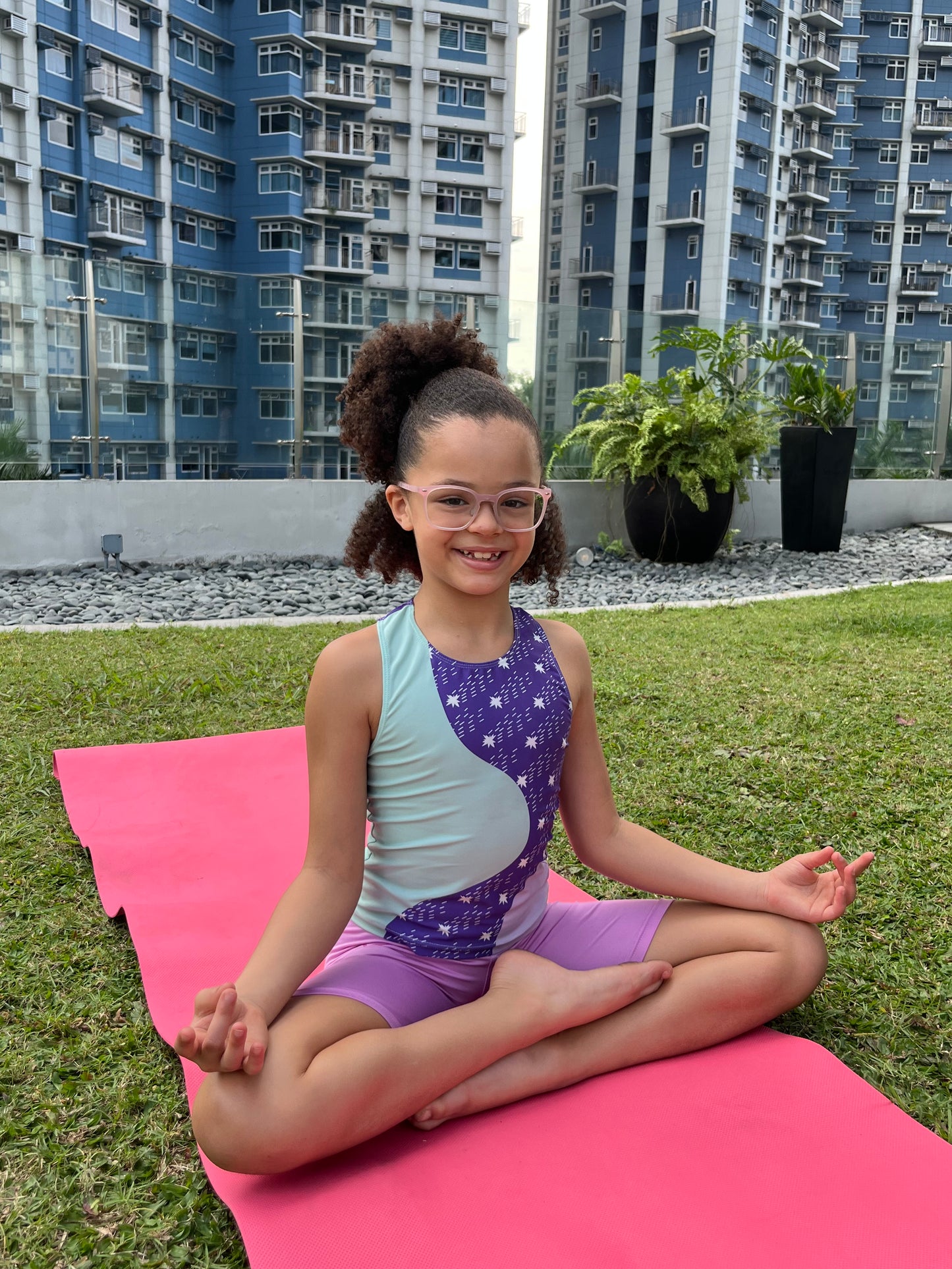 Purple Wavy Tank Top