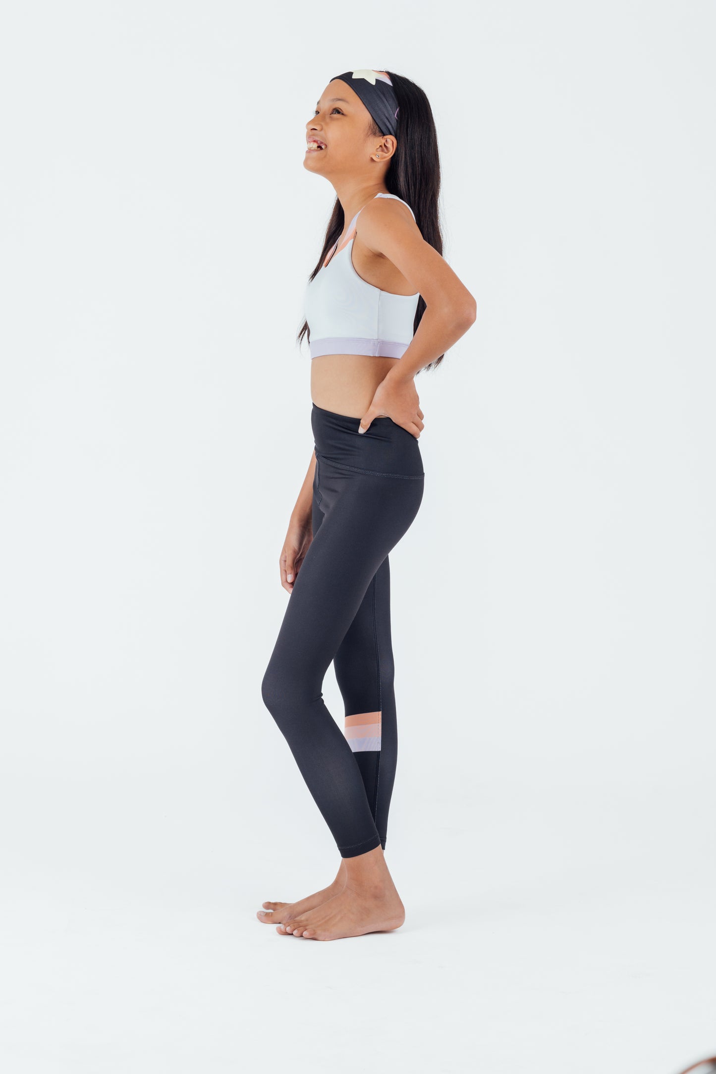 Black Retro Shooting Star Legging - Confidence