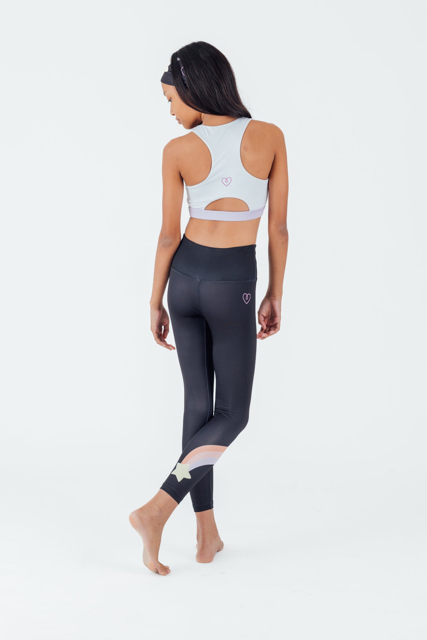 Black Retro Shooting Star Legging - Confidence