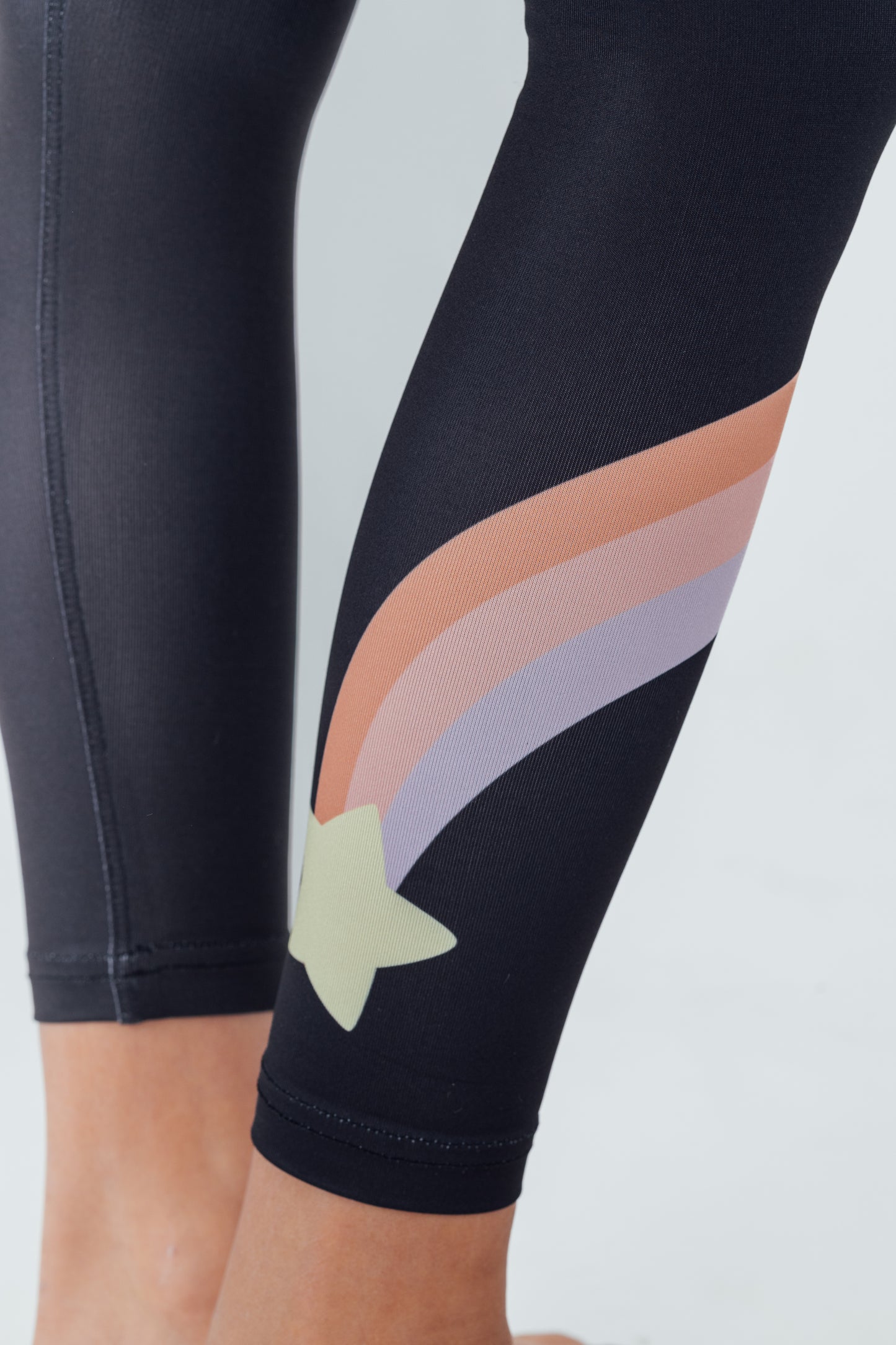 Black Retro Shooting Star Legging - Confidence