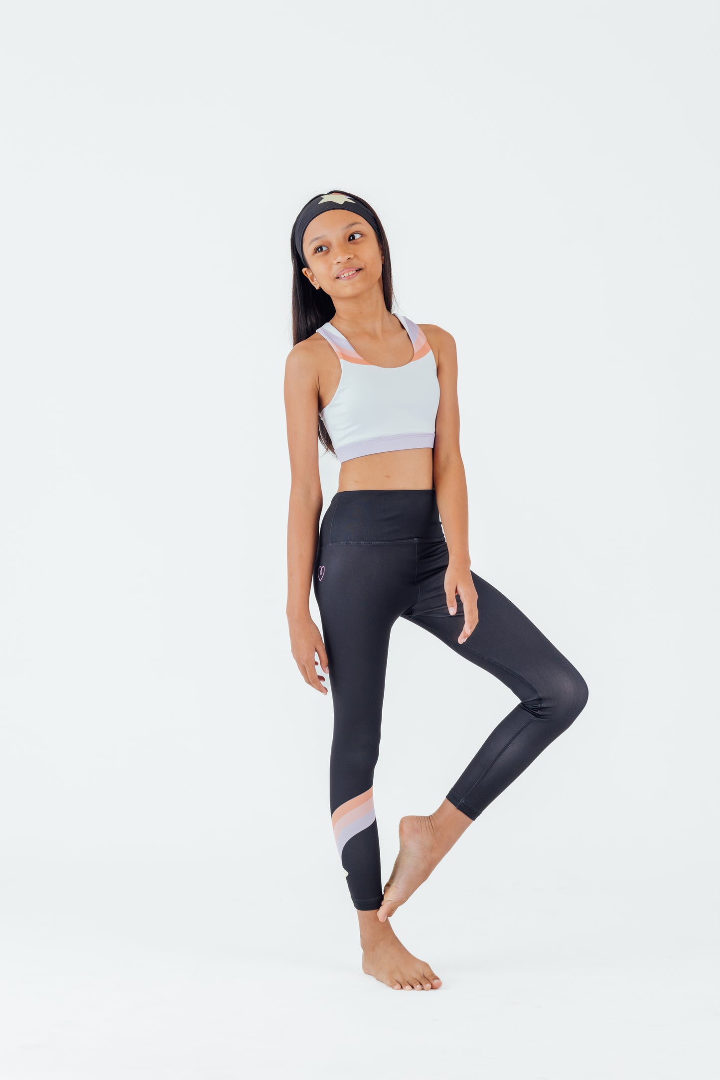 Black Retro Shooting Star Legging - Confidence