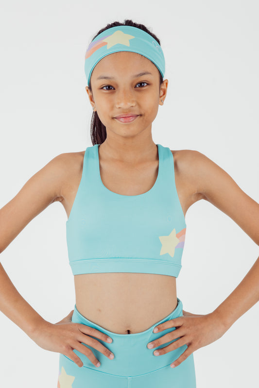 Teal Retro Shooting Star Sporty - Confidence