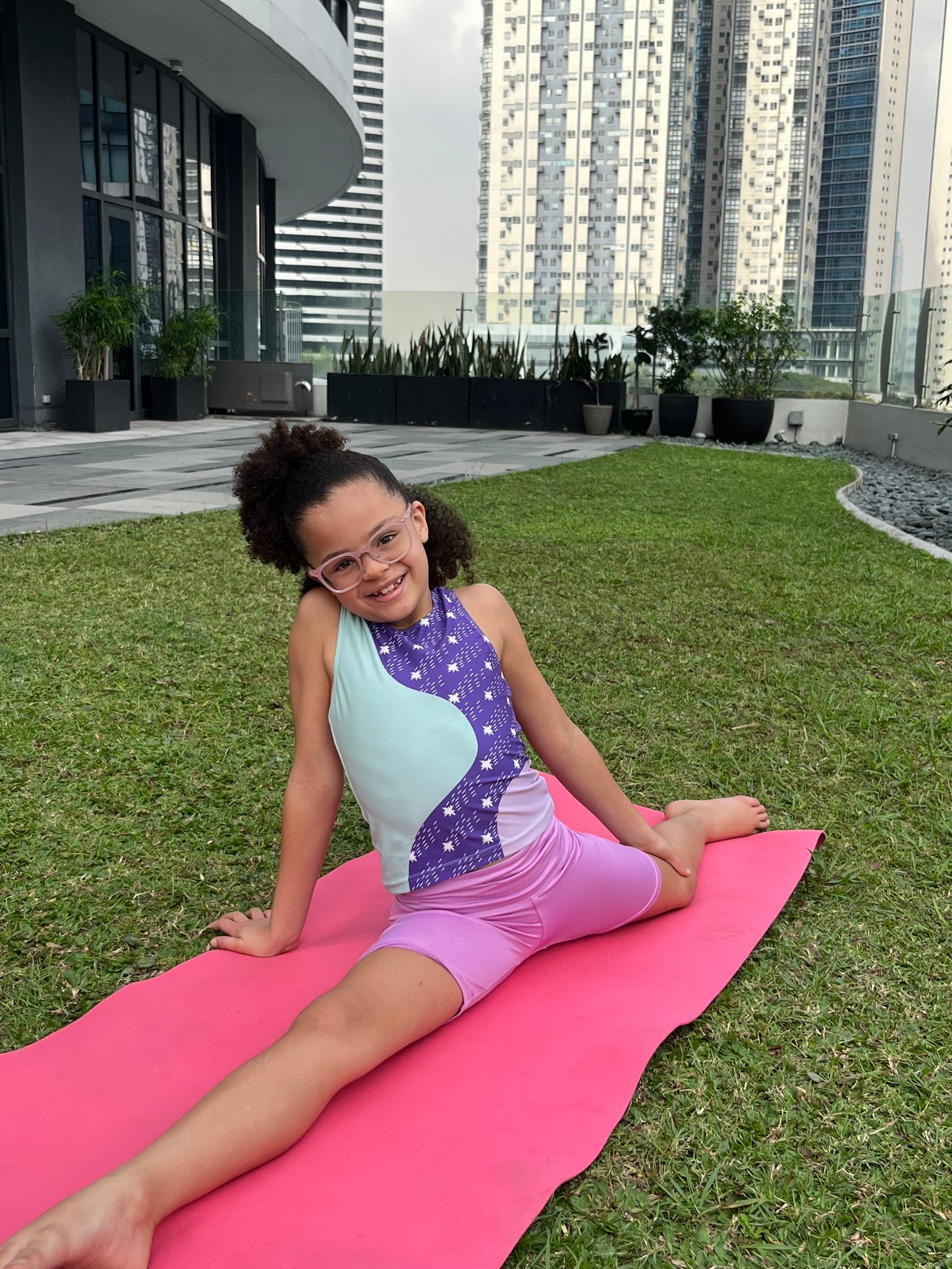 Purple Wavy Tank Top
